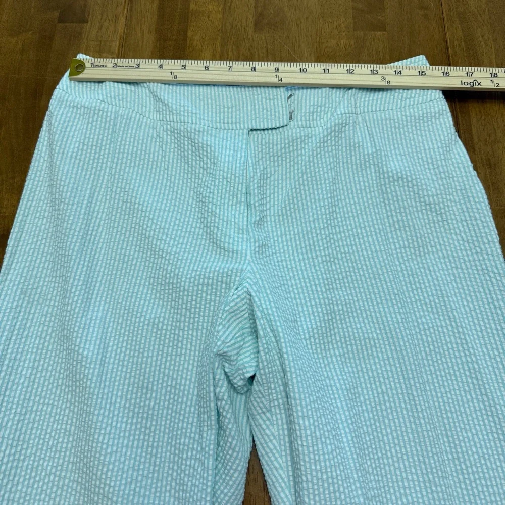Pendleton seersucker pants womens 10 striped preppy beach coastal cruise‎ resort